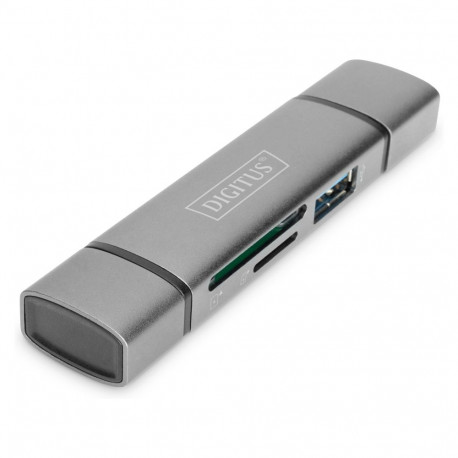 DIGITUS lugeja USB-C + USB 3.0, SD + Micro SD + USB3.0 OTG