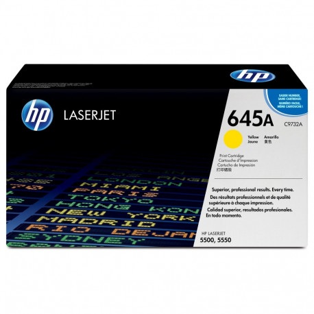"HP 645A original Colour LaserJet Toner cartridge C9732A yellow standard capacity 12.000 pages 1-pac