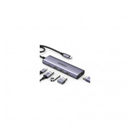 UGREEN Revodok 5-in-1 4K HDMI USB-C jaotur 3x USB-A 3.0