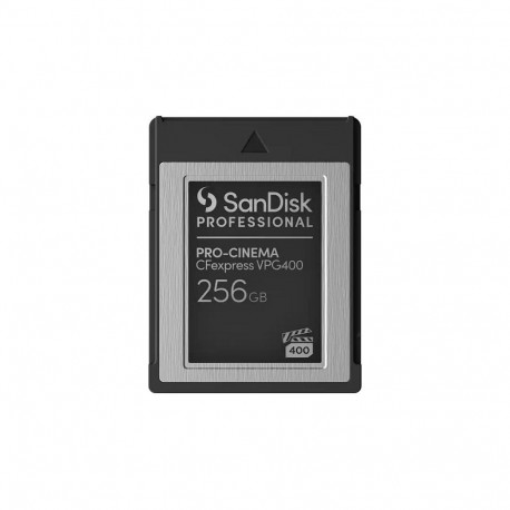 "Card  Sandisk Professional PRO-CINEMA 256GB express VPG400 Type B Card upto 1700MB/s Read 1400MB/s 