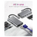 ICY BOX IB-DK4040-CPD USB-C 10-in-1 PD 100W dokkimisjaam