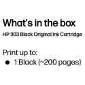 HP 303 must tindikassett