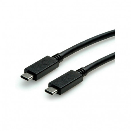 "ROLINE USB 3.2 Gen 2 Kabel C-C ST/ST 10Gbit/s Emark 100W schwarz 0.5m"