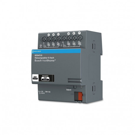 "BUSCH JAEGER BJ 6254/0.6 Heizungsaktor 6f REG Busch-free@home"