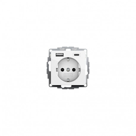 GIRA USB-pesaga pistikupesa