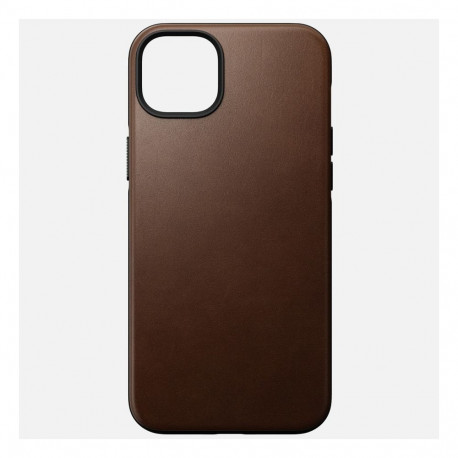 "Nomad Modern Leather Case iPhone 14 Plus Rustic Brown"
