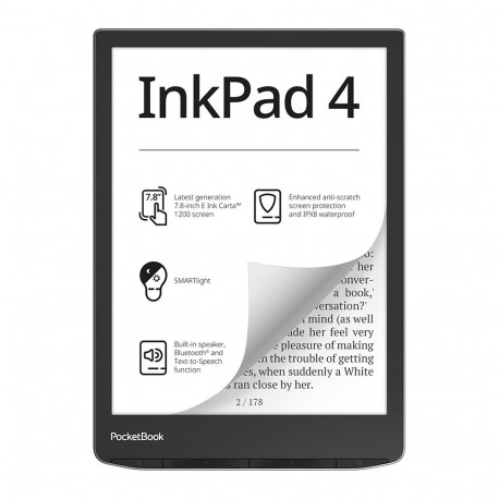 PocketBook InkPad 4 Stardust Silver DACH-versioon