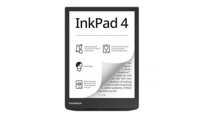 PocketBook InkPad 4 Stardust Silver DACH-versioon