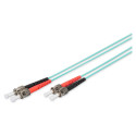 DIGITUS fiiberoptiline patch-kaabel ST -> ST 1m multimoodne dupleks OM3