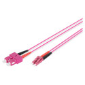 "DIGITUS LWL Patchkabel LC -> SC 1.00m Multimode Duplex OM4"