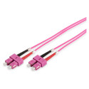 "DIGITUS LWL Patchkabel SC -> SC 2.00m Multimode Duplex OM4"
