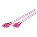 "DIGITUS LWL Patchkabel SC -> SC 1.00m Multimode Duplex OM4"