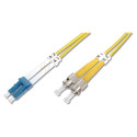 "DIGITUS LWL Patchkabel LC -> St 1.00m Singlemode Duplex OS2"