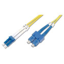 "DIGITUS LWL Patchkabel LC -> SC 3.00m Singlemode Duplex OS2"