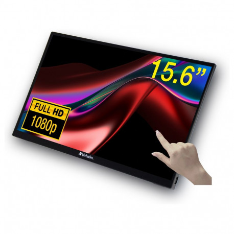 Verbatim PMT-15 kaasaskantav puuteekraaniga monitor 15.6" FullHD