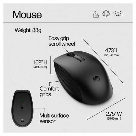 "HP Tastatur 650 - Tastatur-und-Maus-Set - kabellos - Deutsch"