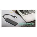 D i-tec USB-C õhuke 4-pordiline jaotur