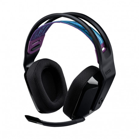 "Logitech G G535 Lightspeed Wireless Gaming Headset Headset full size Lightspeed wireless black Disc