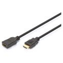DIGITUS HDMI Ethernetiga pikenduskaabel 4K 3m must