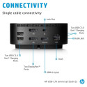 HP USB-C Dock G5 must dokkimisjaam 100W