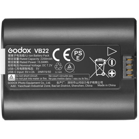 Godox battery VB-22 2200mAh V480 TTL