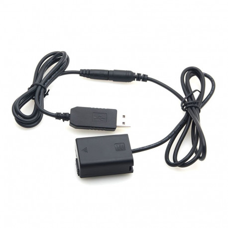 Caruba Sony NP FW50 Full Decoding Dummy Batterij + 5V 2A enkele USB kabel