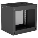 Intellinet 19" Network Cabinet - Wall Mount (Basic), 9U, 400mm Deep, Black, Flatpack, Max 50kg, Usab