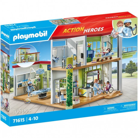 PLAYMOBIL 71615 Action Heroes Modern Hospital, construction toy