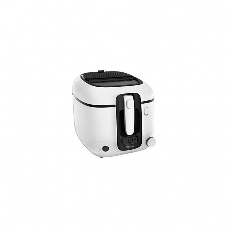 Fritteuse Super Uno FR3140 (weiß/schwarz, 1.800 Watt, Ölbehälter 2,2 Liter, Timer)