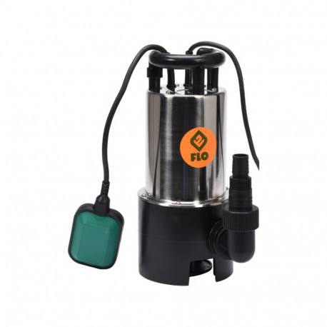Flo GRF 79792 dirty water submersible pump, 1100W, 230V, 50Hz, 9m head, 20000l/h, IPX8, 7m depth, 35