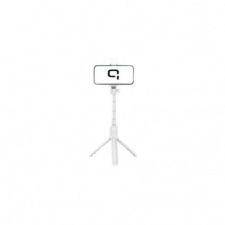 Statiiv Quik QS-622 Selfie Stick with LED Lamp, valge