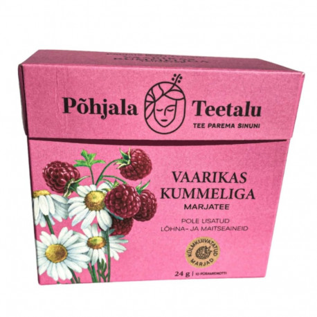 Berry tea Põhjala Teetalu raspberry with chamomile 10pcs