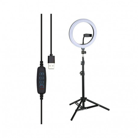 RoGer tripod V7 with 3-tone LED Lamp 2.1m