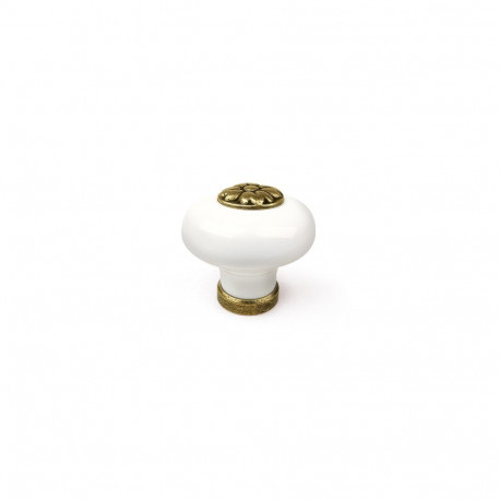 FURNITURE KNOB D35 7-825.32 ANT BRASS