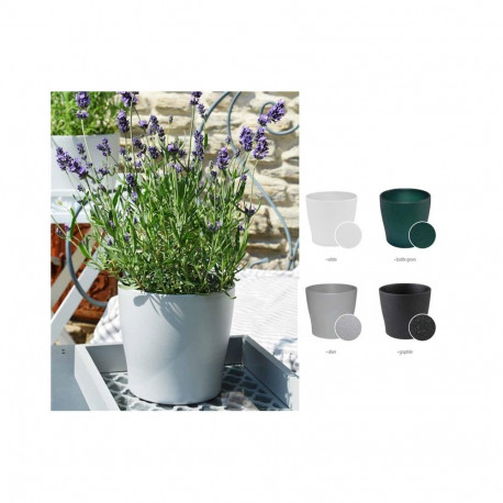 CERAMIC POT TOSKANIA D19 GRAPHITE