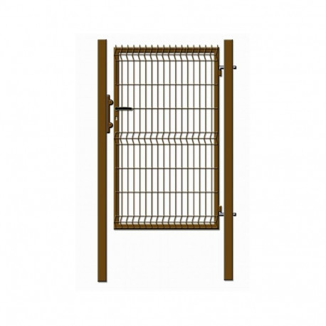 Paneeliga värav 1000X1530 pruun 60X60