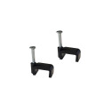 CLIPS CABLE NC4X6 BLACK 100PCS