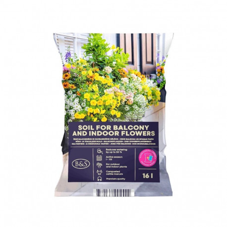 SOIL FOR BALCONY AND INDOOR FLOWERS 16 L