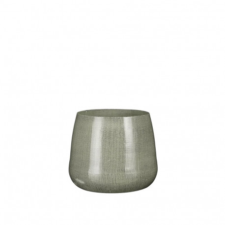 BENSON POT ROUND L. GREY - H16XD19CM