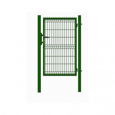 Paneeliga jalgvärav 1000x1530 roheline 60x60