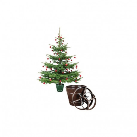 PLASTIC CHRISTMAS TREE POT+2 RINGS D29.
