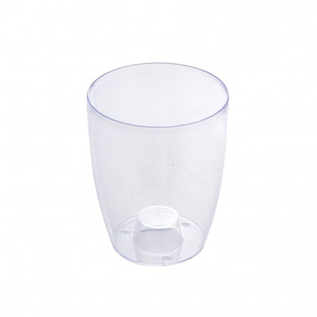 Coubi läbipaistev lillepott 13cm, valge