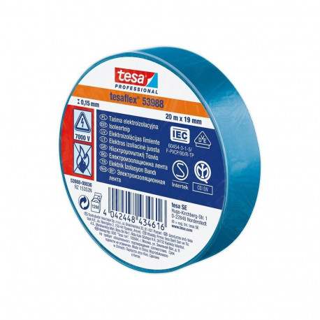 TAPE INSULATION  0.15x19MM 20M BLUE