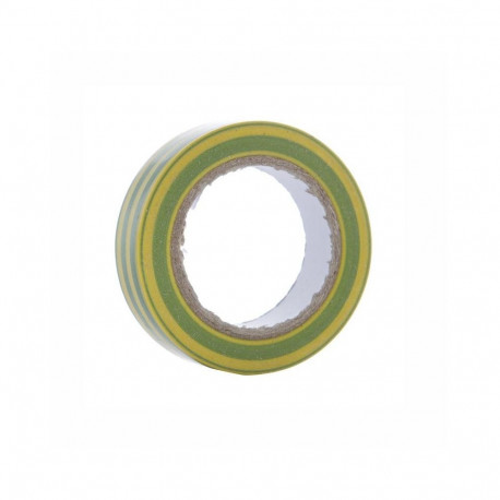 PVC isoleerteip 0.13X19X20M kollane/roheline