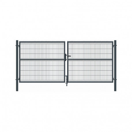 GREY GATE WITH PANEL INFIL 400X173CM