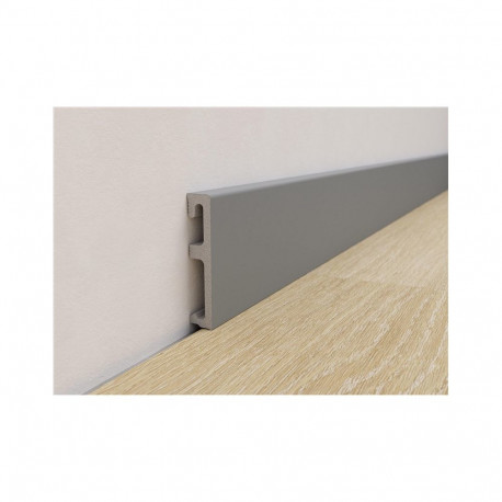 Alpha WPC hallid põrandaliistud 80mm/2.4m