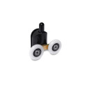 DOUBLE LOWER ROLLERS 23MM BLACK 2PCS