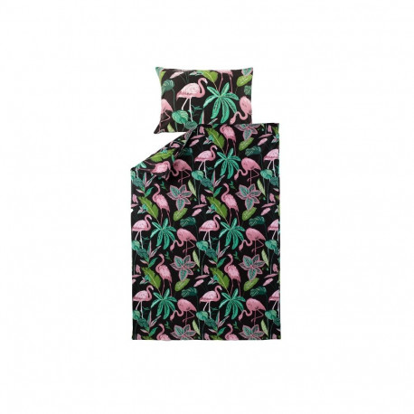 BED COV SET Flamingo SATEEN 140x200CM