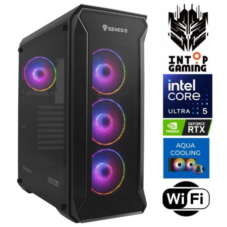 INTOP AQUA Ultra 5 245KF 16GB DDR5 500SSD M.2 NVME+4TB RTX5070 12GB WiFi no-OS