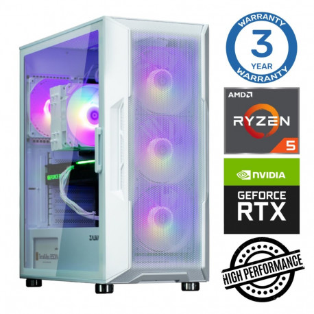 INTOP Ryzen 5 3600 16GB 250SSD M.2 NVME+4TB RTX3050 6GB no-OS